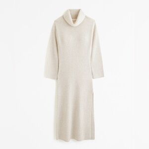 Abercrombie & Fitch Long-Sleeve Turtleneck Midi Sweater Dress Women’s Med Tall
